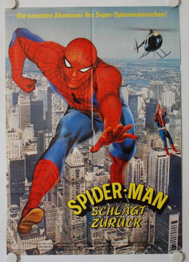 Spiderman schlägt zurück originales deutsches Filmplakat